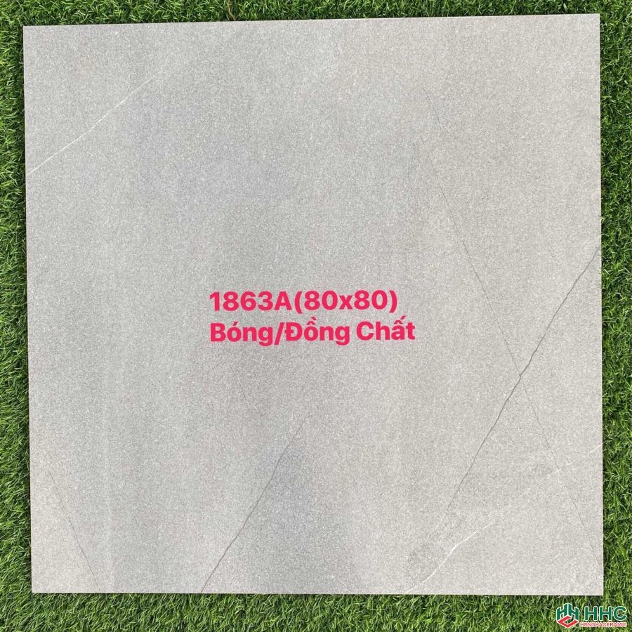 đá bóng kiếng lát khách sạn 80x80 đồng chất 1863